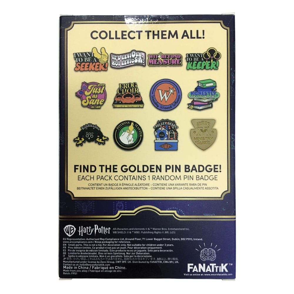 Harry Potter Ansteck-Pins Mystery Pin Badge Display (12)     - Preorder - ETA: 25.03.2026