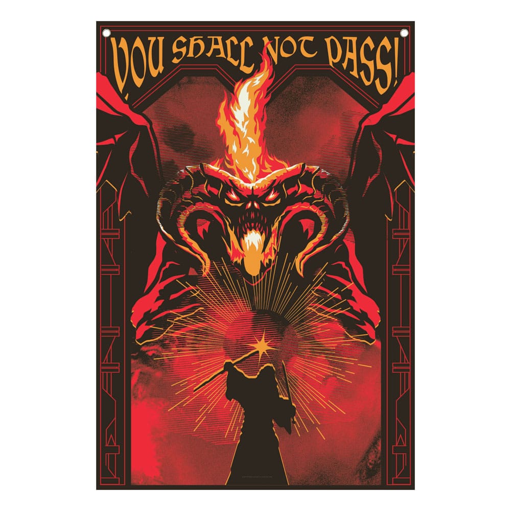 Herr der Ringe Wandbehang You shall not pass! 125 x 85 cm      - Versand: 5-7 Tage nach Bestellung