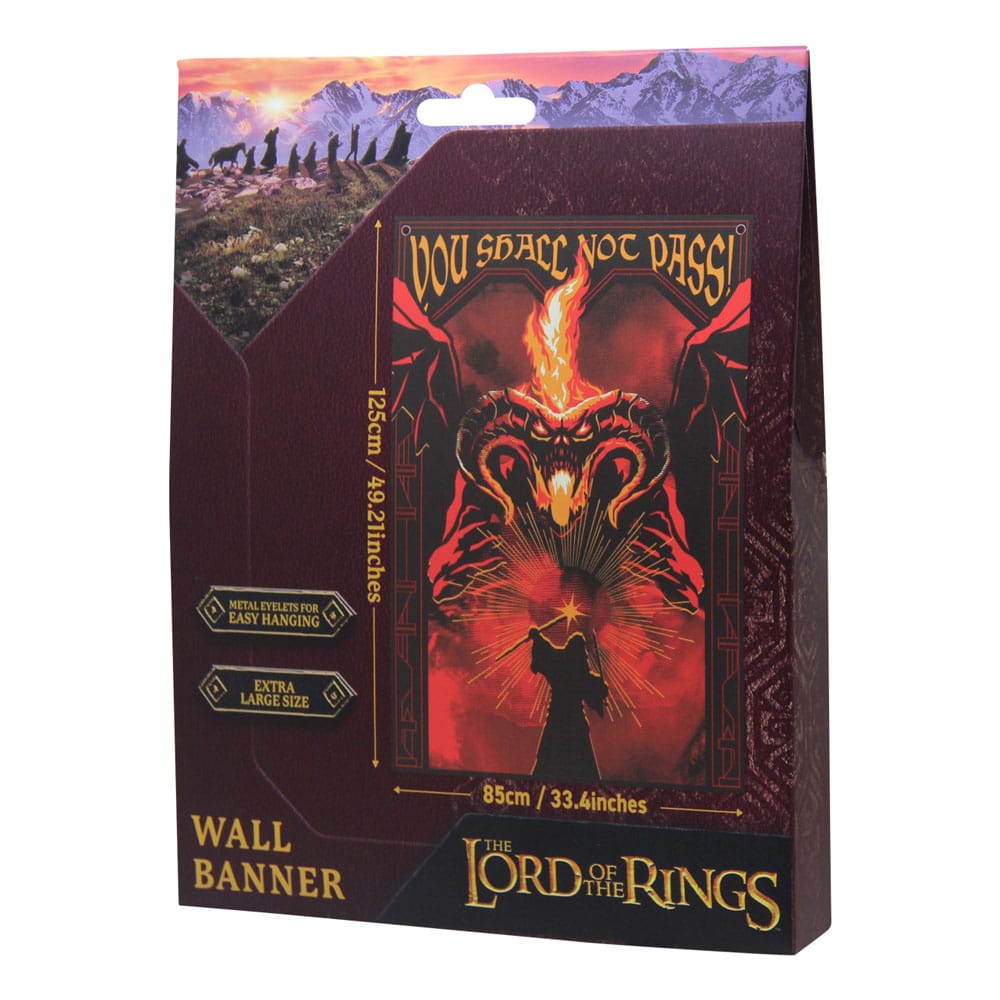 Herr der Ringe Wandbehang You shall not pass! 125 x 85 cm      - Versand: 5-7 Tage nach Bestellung