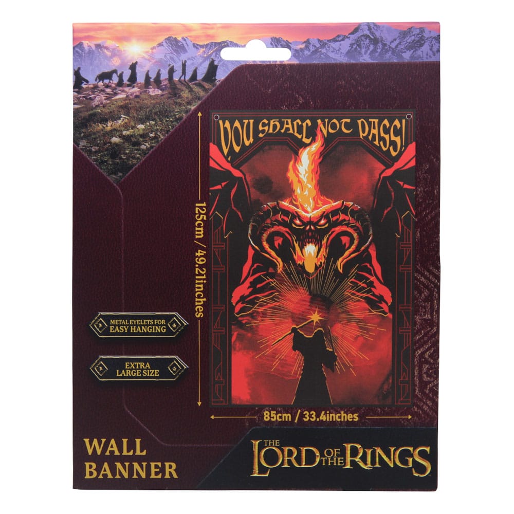 Herr der Ringe Wandbehang You shall not pass! 125 x 85 cm      - Versand: 5-7 Tage nach Bestellung