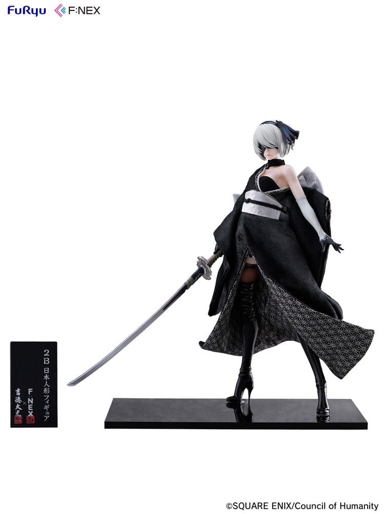 Nier: Automata Ver1.1a F:Nex PVC Statue 1/4 2B Japanese Doll 43 cm - Versand: 7 Tage nach Bestellung