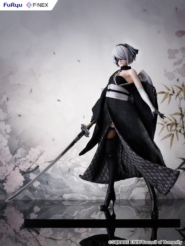 Nier: Automata Ver1.1a F:Nex PVC Statue 1/4 2B Japanese Doll 43 cm - Versand: 7 Tage nach Bestellung