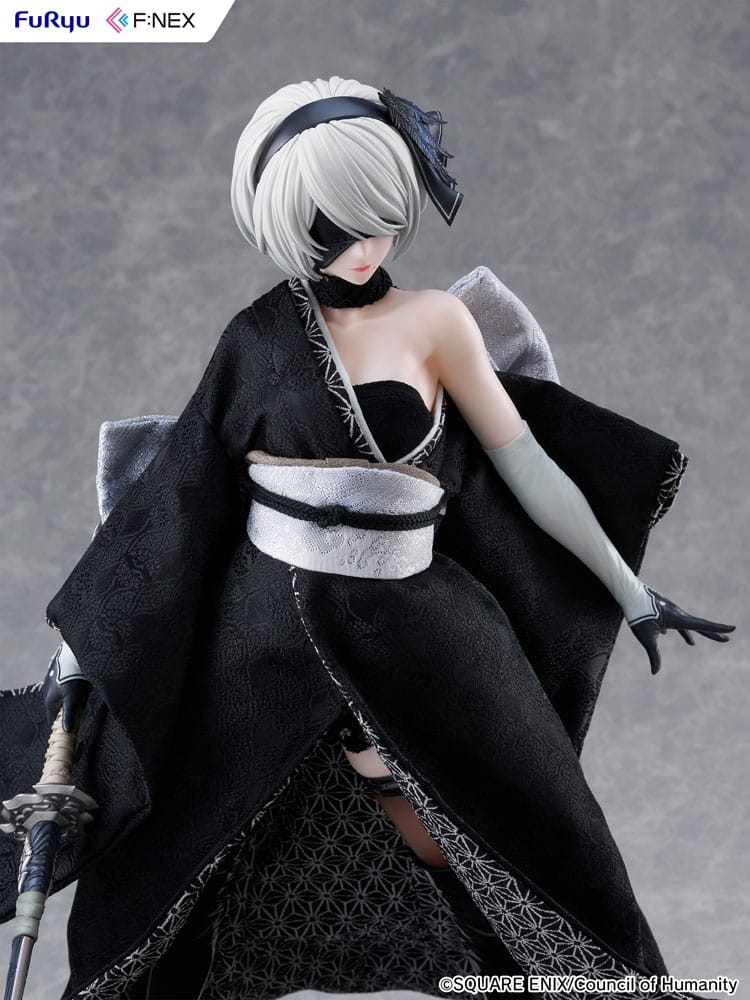 Nier: Automata Ver1.1a F:Nex PVC Statue 1/4 2B Japanese Doll 43 cm - Versand: 7 Tage nach Bestellung
