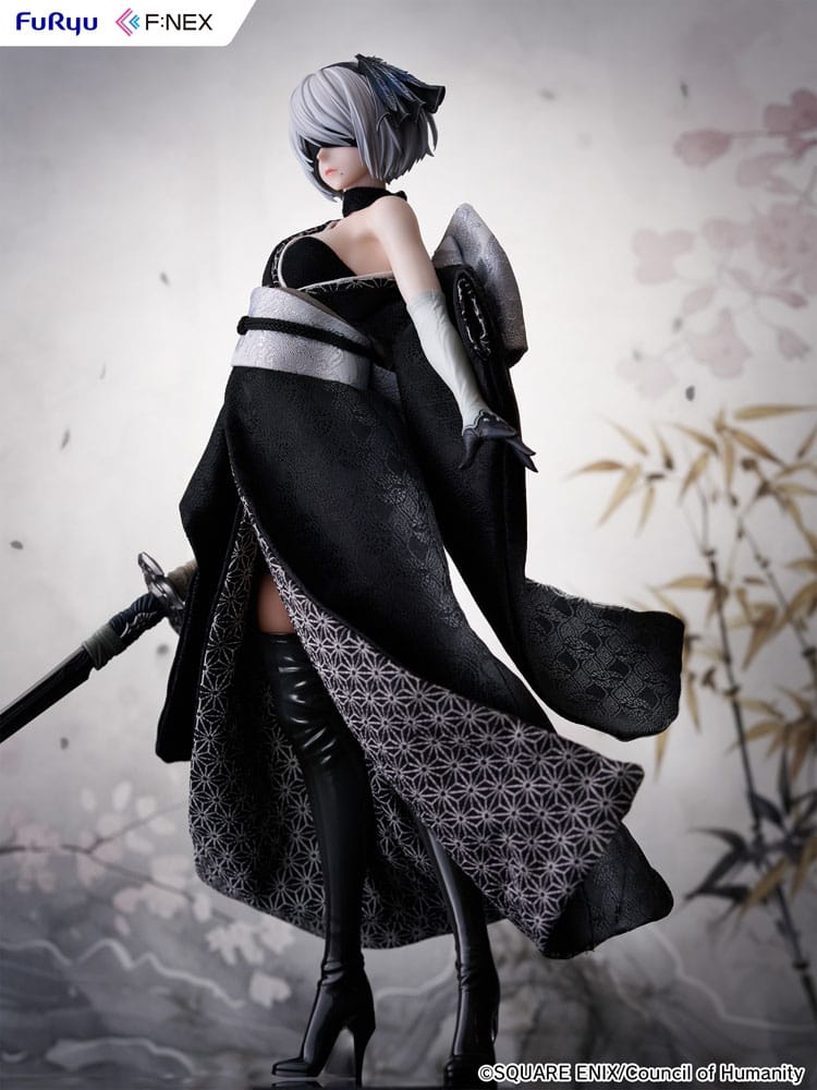 Nier: Automata Ver1.1a F:Nex PVC Statue 1/4 2B Japanese Doll 43 cm - Versand: 7 Tage nach Bestellung