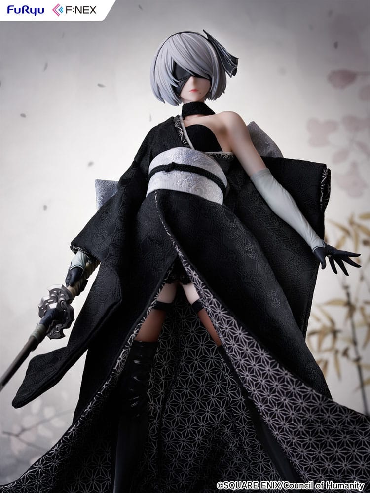 Nier: Automata Ver1.1a F:Nex PVC Statue 1/4 2B Japanese Doll 43 cm - Versand: 7 Tage nach Bestellung