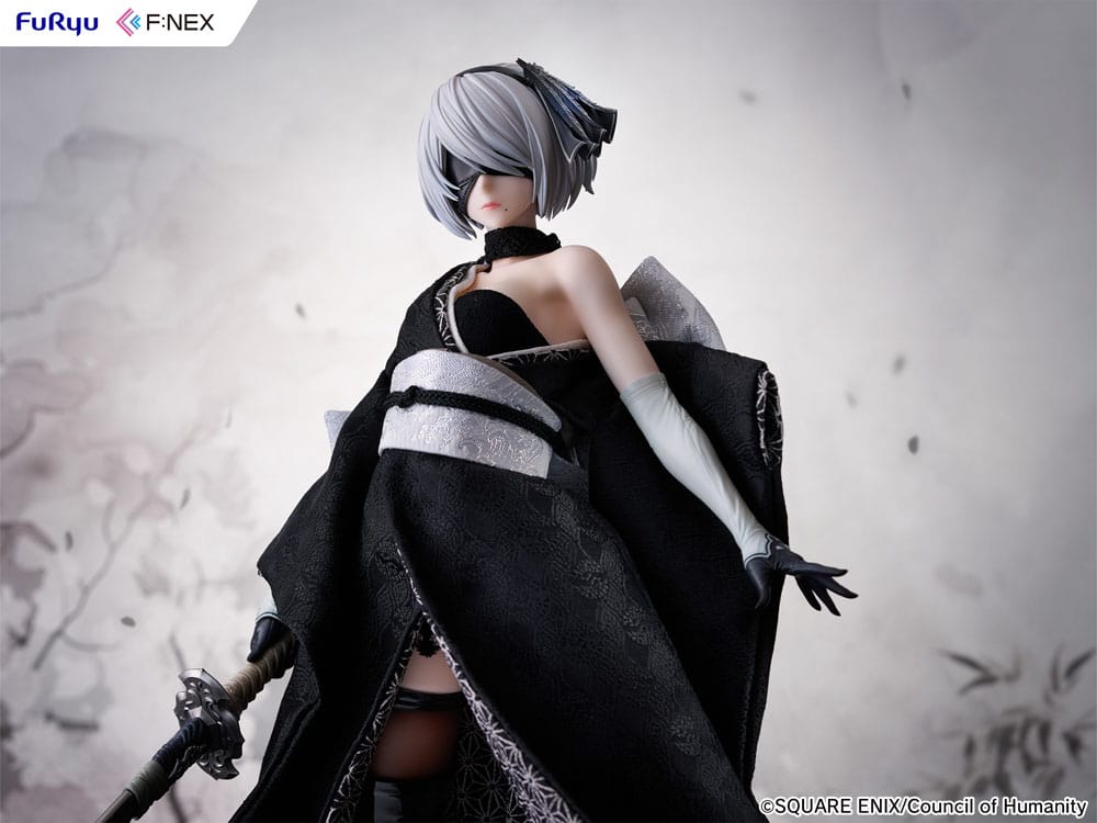 Nier: Automata Ver1.1a F:Nex PVC Statue 1/4 2B Japanese Doll 43 cm - Versand: 7 Tage nach Bestellung