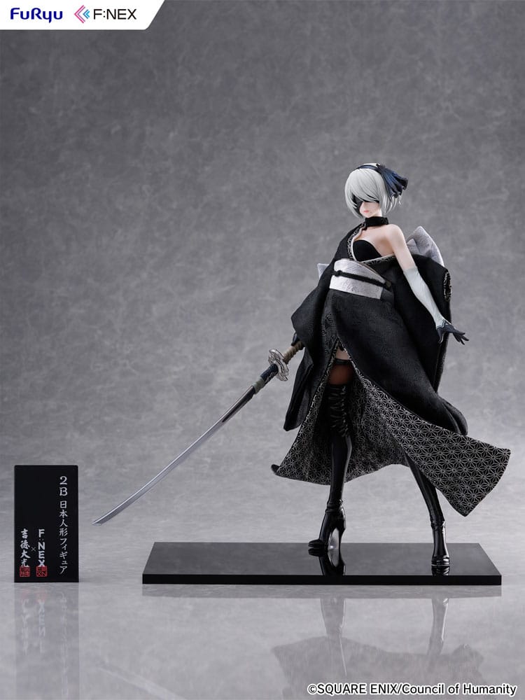 Nier: Automata Ver1.1a F:Nex PVC Statue 1/4 2B Japanese Doll 43 cm - Versand: 7 Tage nach Bestellung