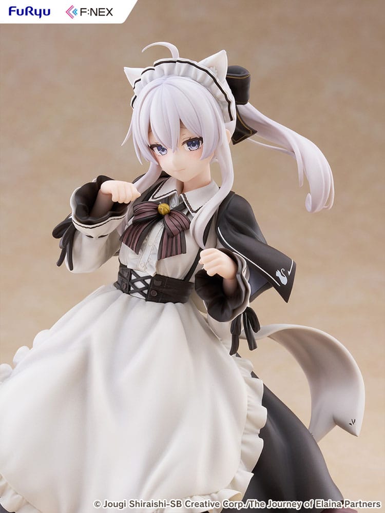 Wandering Witch: The Journey of Elaina F:NEX PVC Statue 1/7 Elaina Maid costume with cat ears Ver. 24 cm   - Preorder - ETA: 25.10.2026