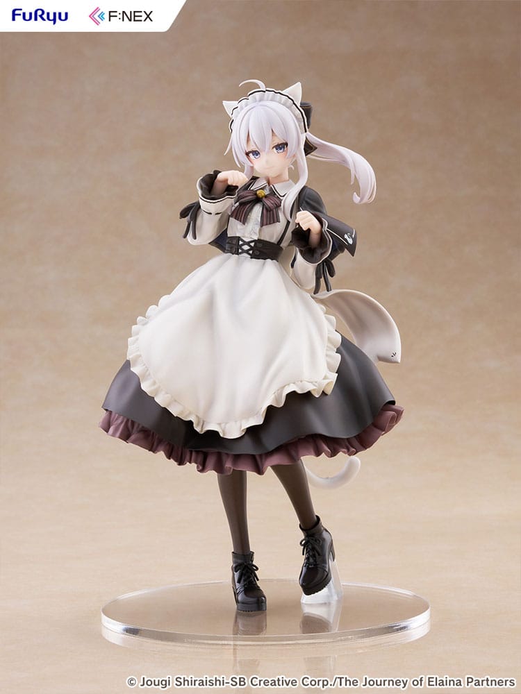 Wandering Witch: The Journey of Elaina F:NEX PVC Statue 1/7 Elaina Maid costume with cat ears Ver. 24 cm   - Preorder - ETA: 25.10.2026