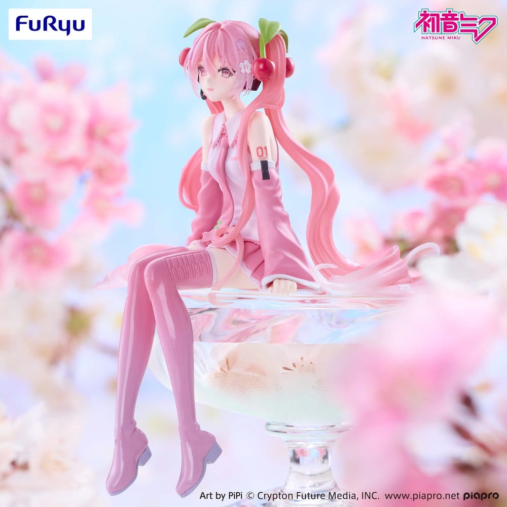 Hatsune Miku Noodle Stopper PVC Figur Sakura Miku 2026 Smile Ver. 14 cm - Preorder - ETA: 25.05.2027
