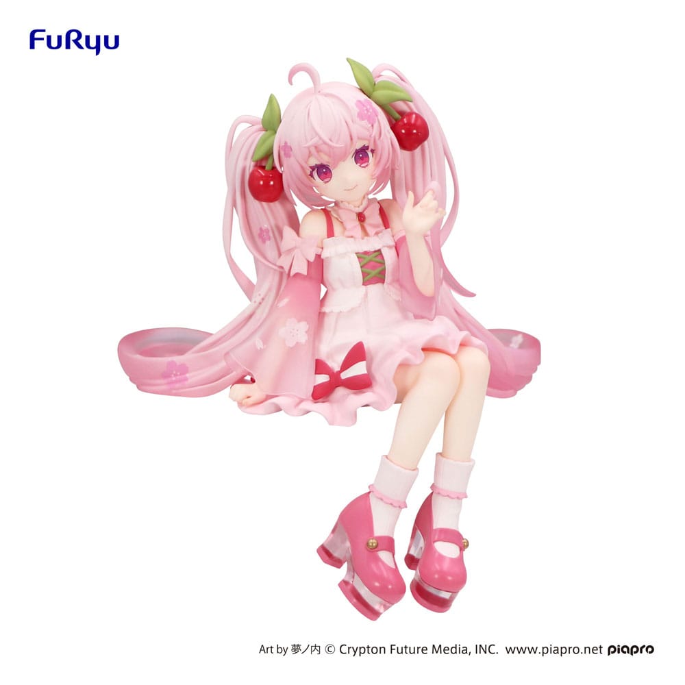 Hatsune Miku Noodle Stopper PVC Statue Sakura Miku 2025 14 cm - Versand: 7 Tage nach Bestellung
