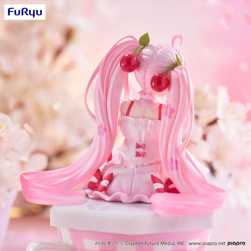 Hatsune Miku Noodle Stopper PVC Statue Sakura Miku 2025 14 cm - Versand: 7 Tage nach Bestellung