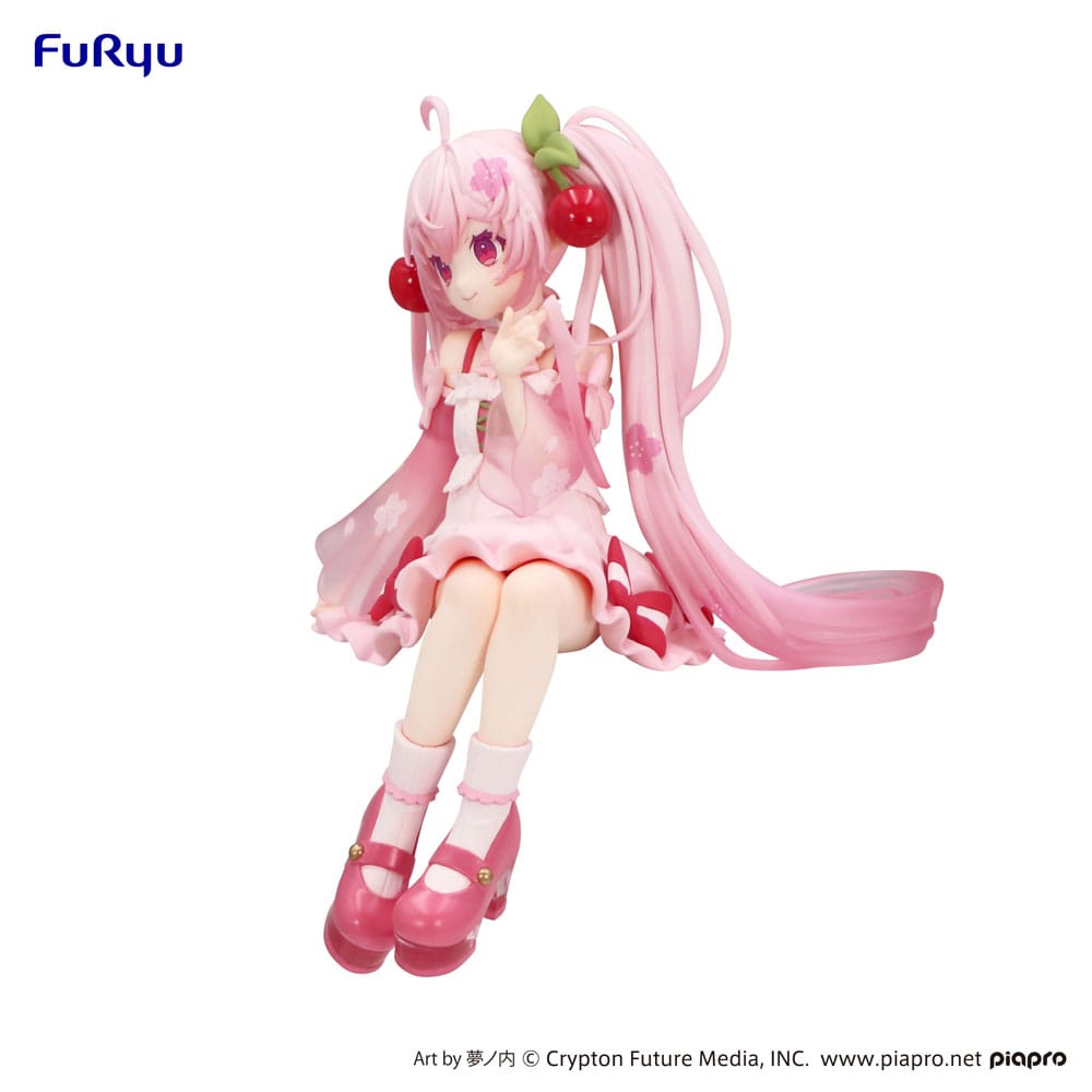 Hatsune Miku Noodle Stopper PVC Statue Sakura Miku 2025 14 cm - Versand: 7 Tage nach Bestellung