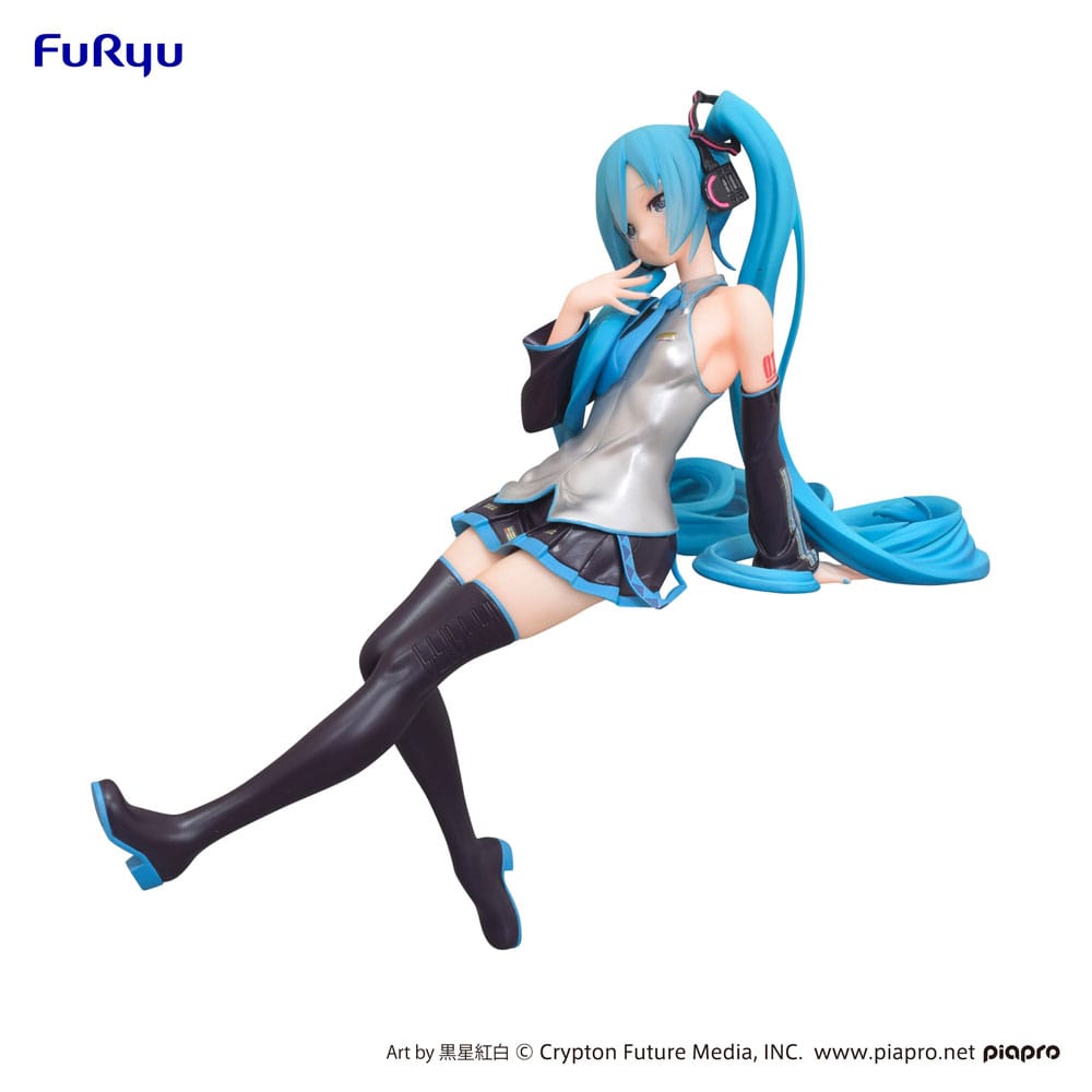 Hatsune Miku Noodle Stopper PVC Statue Kuroboshi Kouhaku Ver. (re-run) 14 cm - Versand: 5-7 Tage nach Bestellung