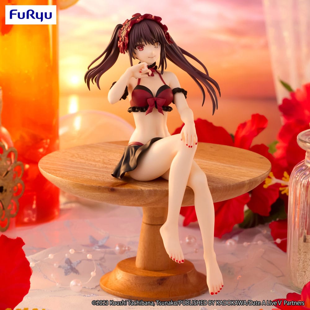 Date A Live Noodle Stopper PVC Statue Kurumi Tokisaki Swimsuit Ver. 15 cm - Versand: 7 Tage nach Bestellung
