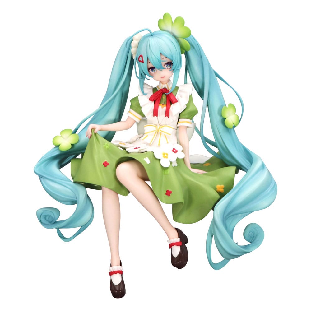 Hatsune Miku Noodle Stopper PVC Statue Flower Fairy Clover 15 cm  - Versand: 5-7 Tage nach Bestellung