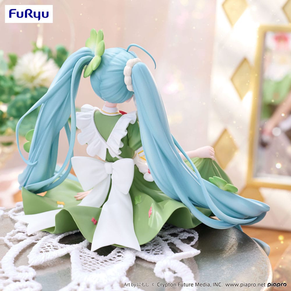 Hatsune Miku Noodle Stopper PVC Statue Flower Fairy Clover 15 cm  - Versand: 5-7 Tage nach Bestellung