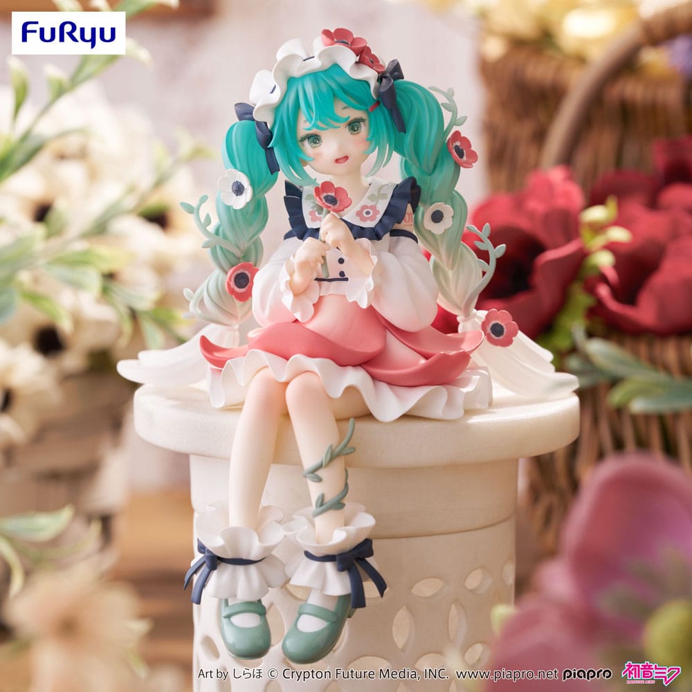 Hatsune Miku Noodle Stopper PVC Statue Hatsune Miku Flower Fairy Anemone 14 cm     - Versand: 5-7 Tage nach Bestellung