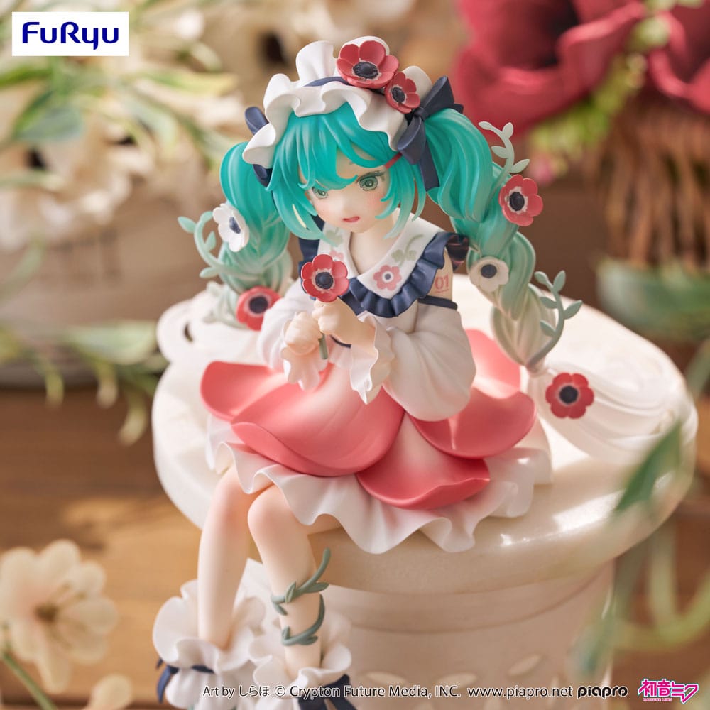 Hatsune Miku Noodle Stopper PVC Statue Hatsune Miku Flower Fairy Anemone 14 cm     - Versand: 5-7 Tage nach Bestellung