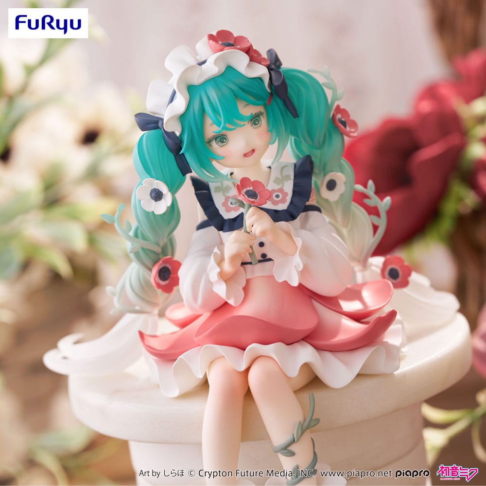 Hatsune Miku Noodle Stopper PVC Statue Hatsune Miku Flower Fairy Anemone 14 cm     - Versand: 5-7 Tage nach Bestellung