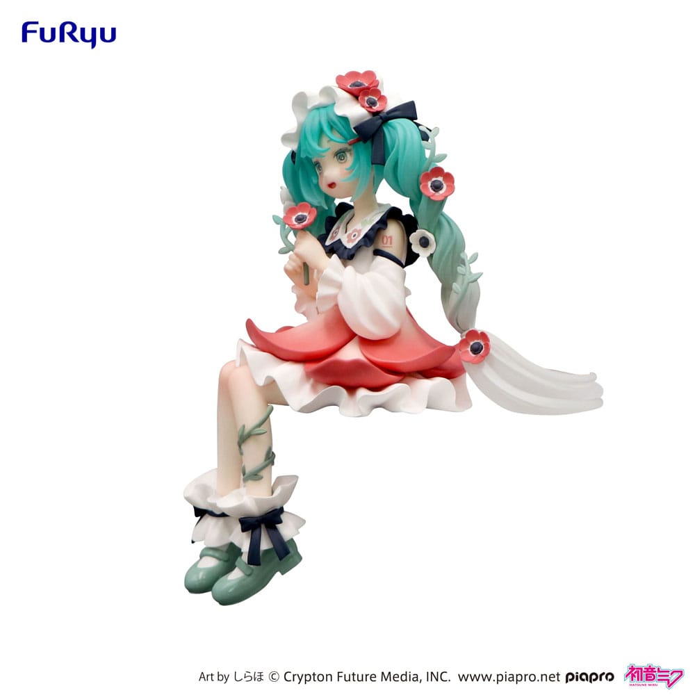 Hatsune Miku Noodle Stopper PVC Statue Hatsune Miku Flower Fairy Anemone 14 cm     - Versand: 5-7 Tage nach Bestellung