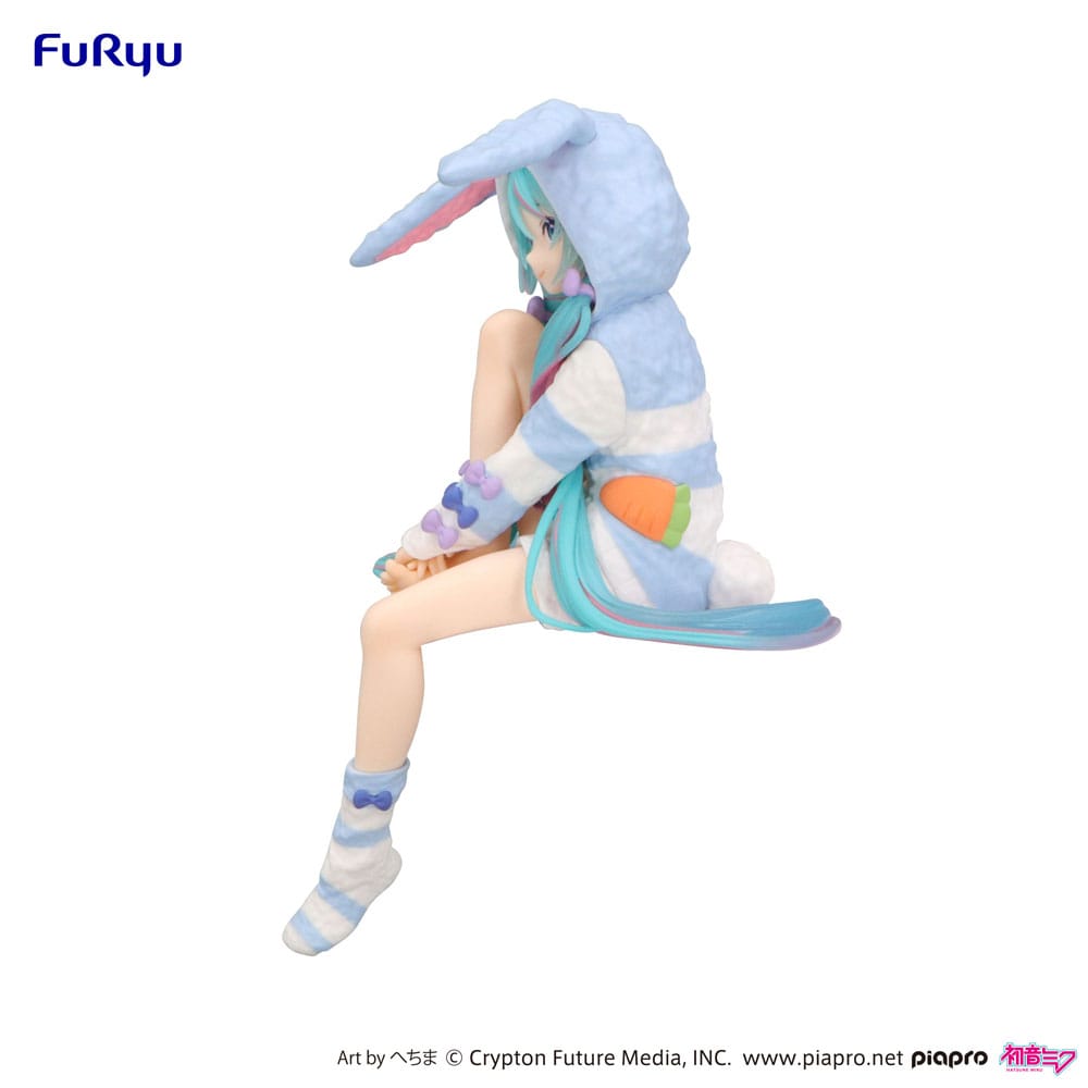 Hatsune Miku Noodle Stopper PVC Statue Hatsune Miku Rabbit Ear Hood Pajama Blue Color Ver. 14 cm      - Preorder - ETA: 10.10.2025