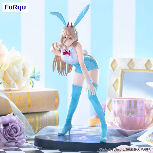 Chainsaw Man BiCute Bunnies PVC Statue Power Light Blue Color Ver. 30 cm  - Versand: 5-7 Tage nach Bestellung