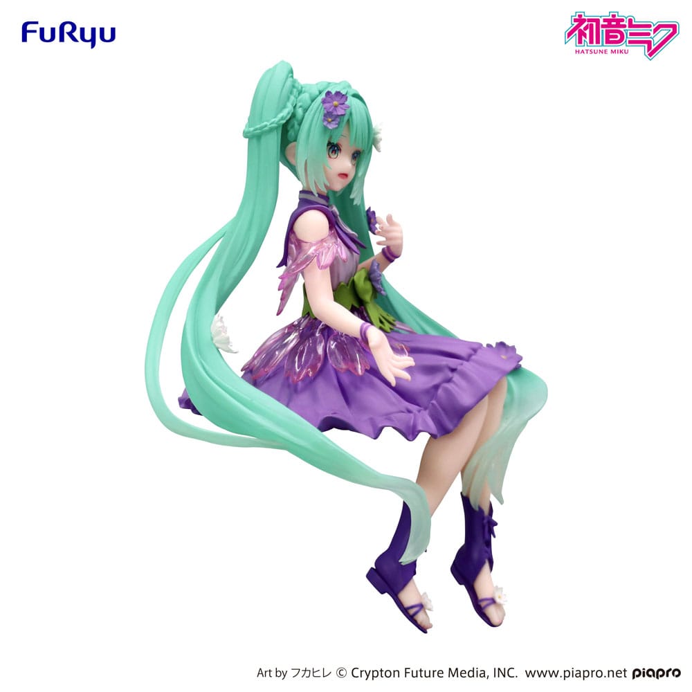 Hatsune Miku Noodle Stopper PVC Statue Flower Fairy Cosmos Purple Color Ver. 14 cm  - Preorder - ETA: 25.11.2025