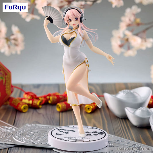 Super Sonico Trio-Try-iT PVC Statue White China Dress Ver. 21 cm - Preorder - ETA: 25.02.2026