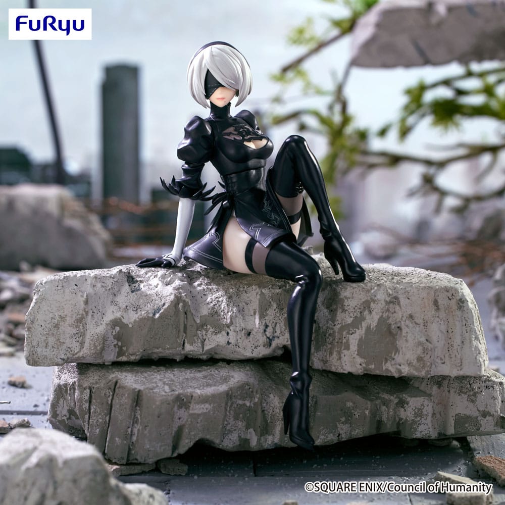 NieR:Automata Ver1.1a Noodle Stopper PVC Statue YoRHa No.2 Type B 13 cm  - Versand: 7 Tage nach Bestellung