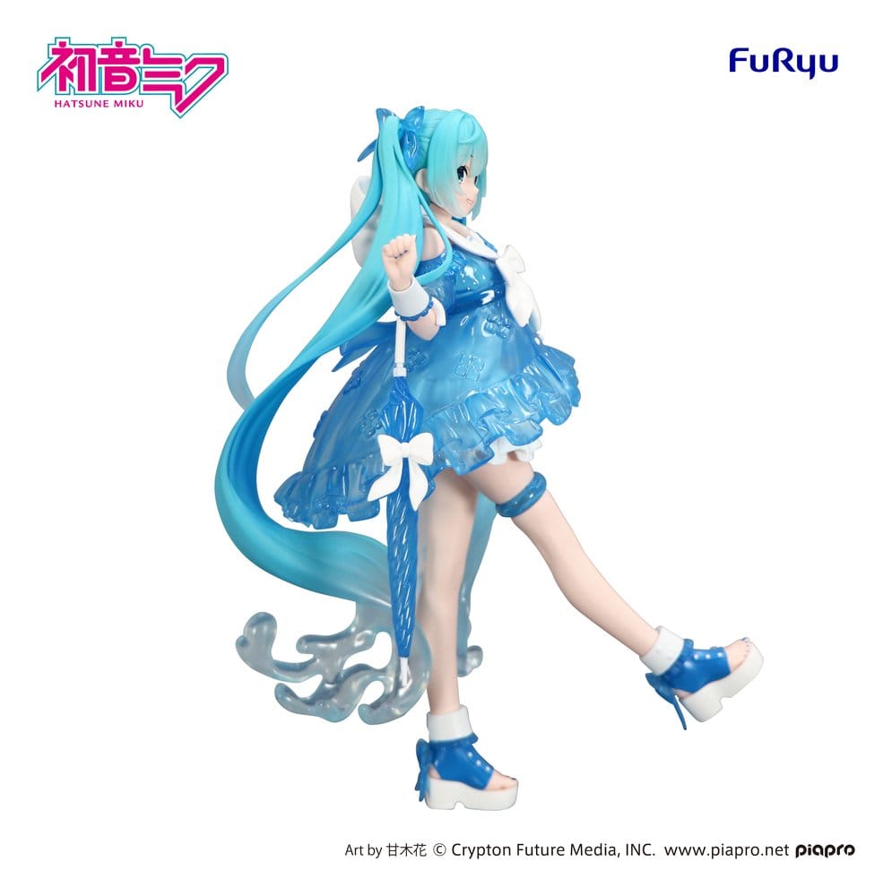 Hatsune Miku Trio-Try-iT PVC Statue Miku Rainy Dance 19 cm - Versand: 7 Tage nach Bestellung