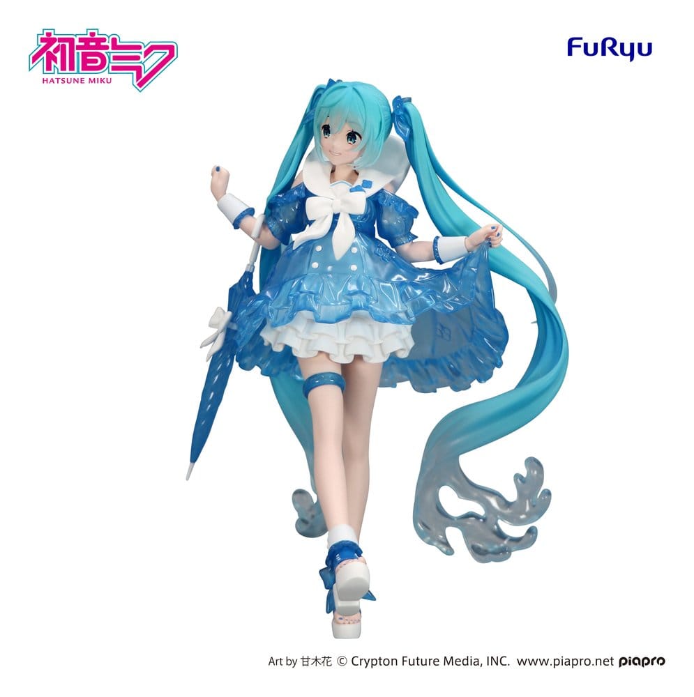 Hatsune Miku Trio-Try-iT PVC Statue Miku Rainy Dance 19 cm - Versand: 7 Tage nach Bestellung
