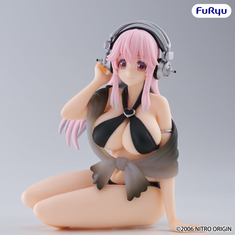 Super Sonico Noodle Stopper PVC Statue Super Sonico Swimsuit Black Color Ver. 10 cm  - Preorder - ETA: 25.09.2026