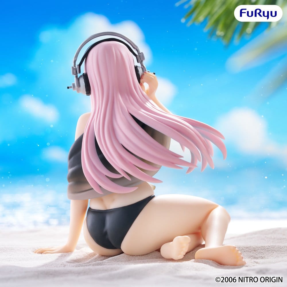 Super Sonico Noodle Stopper PVC Statue Super Sonico Swimsuit Black Color Ver. 10 cm  - Preorder - ETA: 25.09.2026