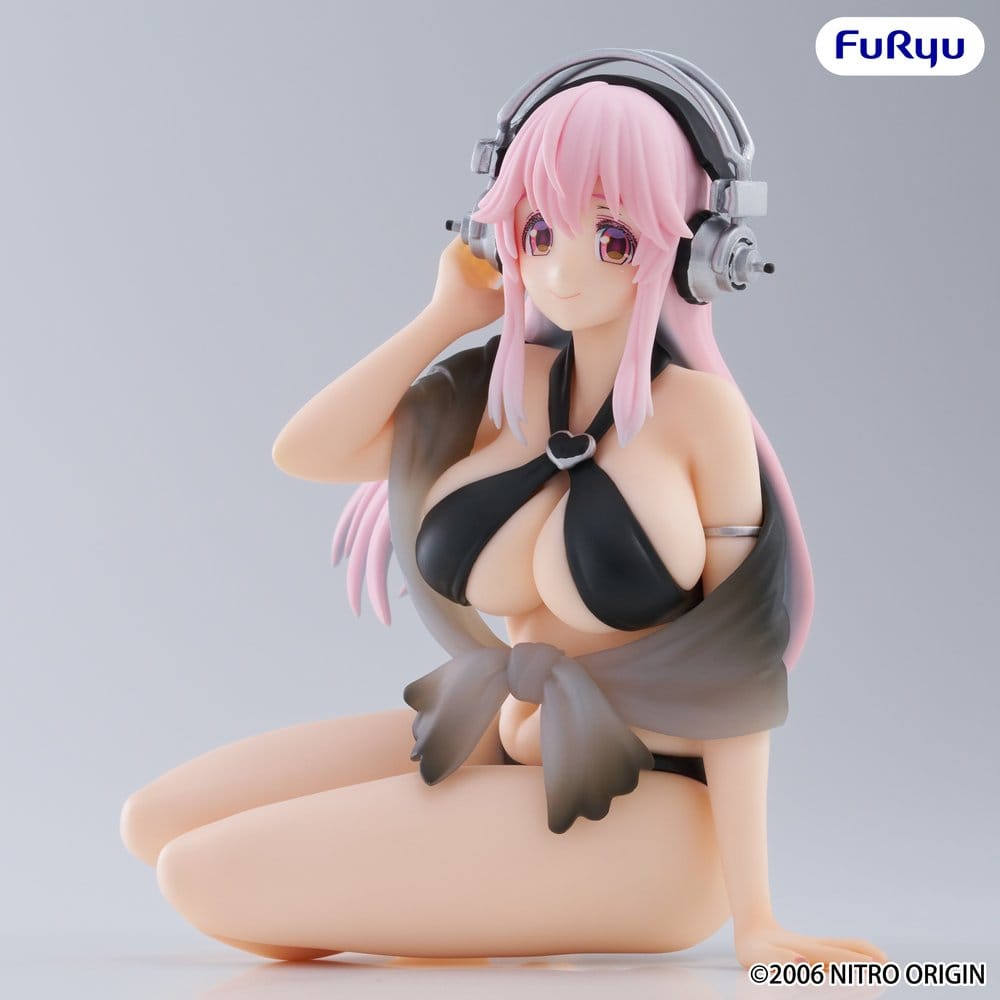 Super Sonico Noodle Stopper PVC Statue Super Sonico Swimsuit Black Color Ver. 10 cm  - Preorder - ETA: 25.09.2026