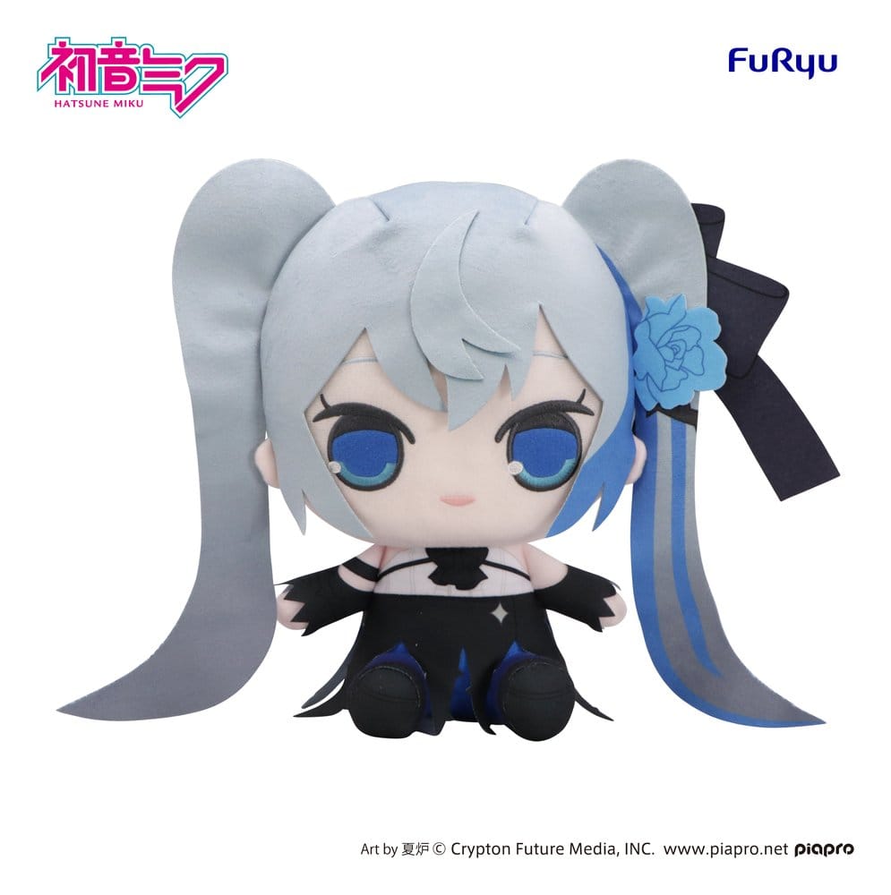 Hatsune Miku Kyurumaru Big Plüschfigur Blue Rose 28 cm - Preorder - ETA: 25.02.2027