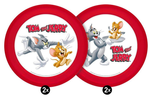 Tom & Jerry Teller 4er-Pack 21 cm - Versand: 7 Tage nach Bestellung