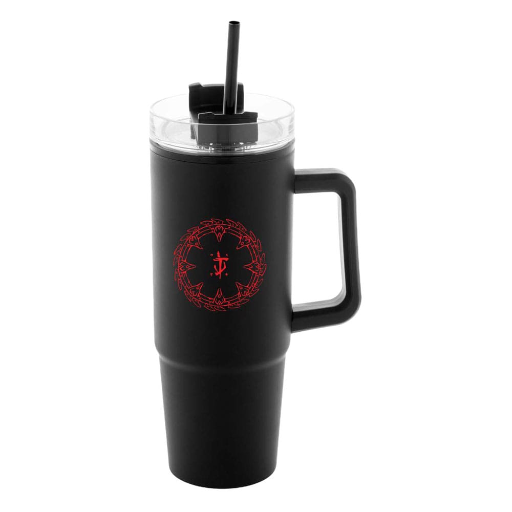 Doom The Dark Ages Thermobecher mit Trinkhalm Shield 1180 ml  - Versand: 5-7 Tage nach Bestellung