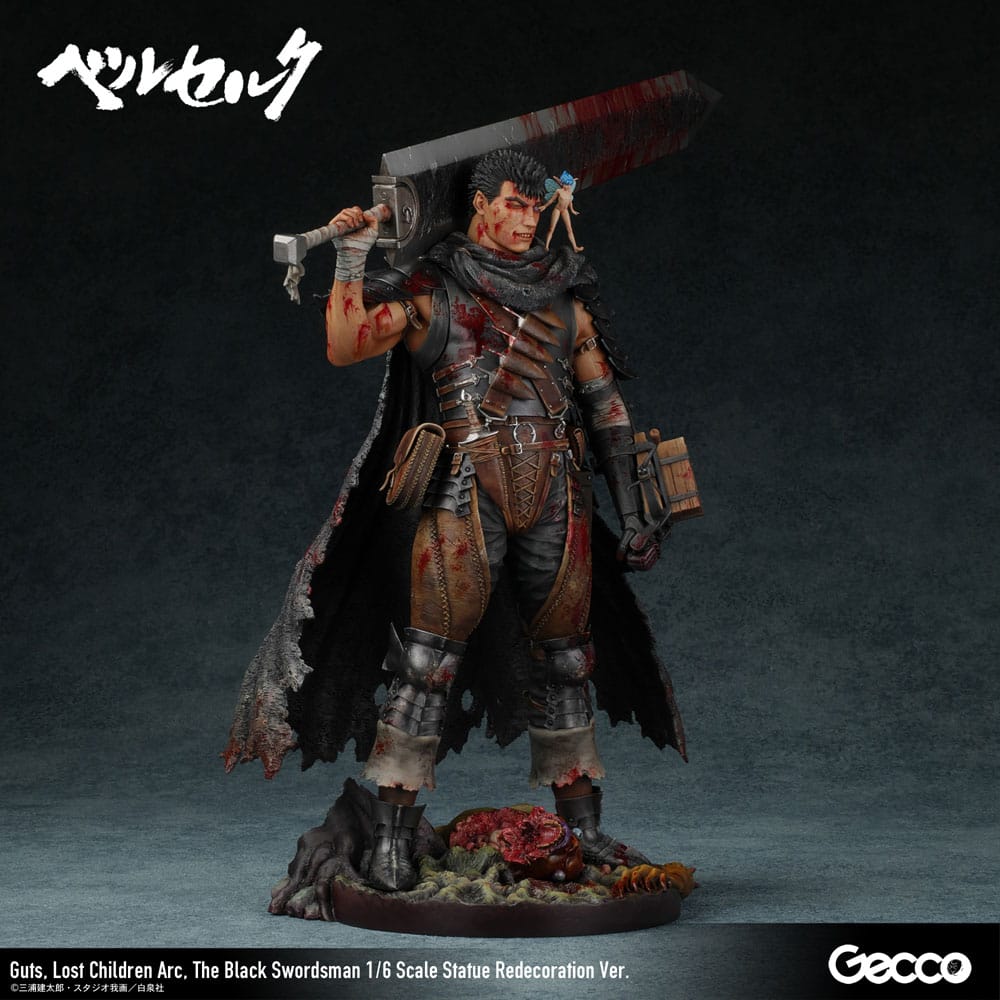 Berserk Statue 1/6 Guts Lost Children Arc The Black Swordsman Redecoration Ver. 38 cm  - Versand: 7 Tage nach Bestellung