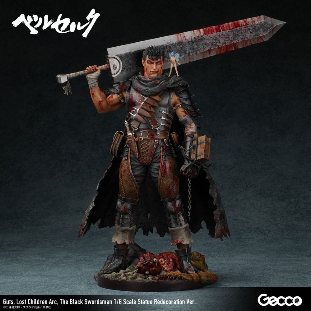 Berserk Statue 1/6 Guts Lost Children Arc The Black Swordsman Redecoration Ver. 38 cm  - Versand: 7 Tage nach Bestellung