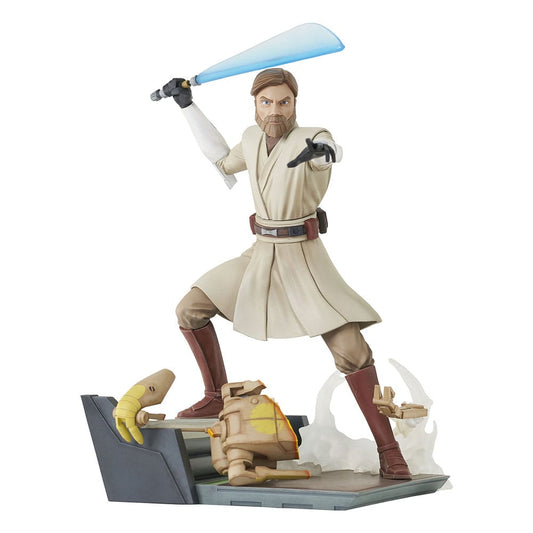 Star Wars: The Clone Wars Deluxe Gallery PVC Statue General Obi-Wan Kenobi 23 cm - Preorder - ETA: Ende 03.2025