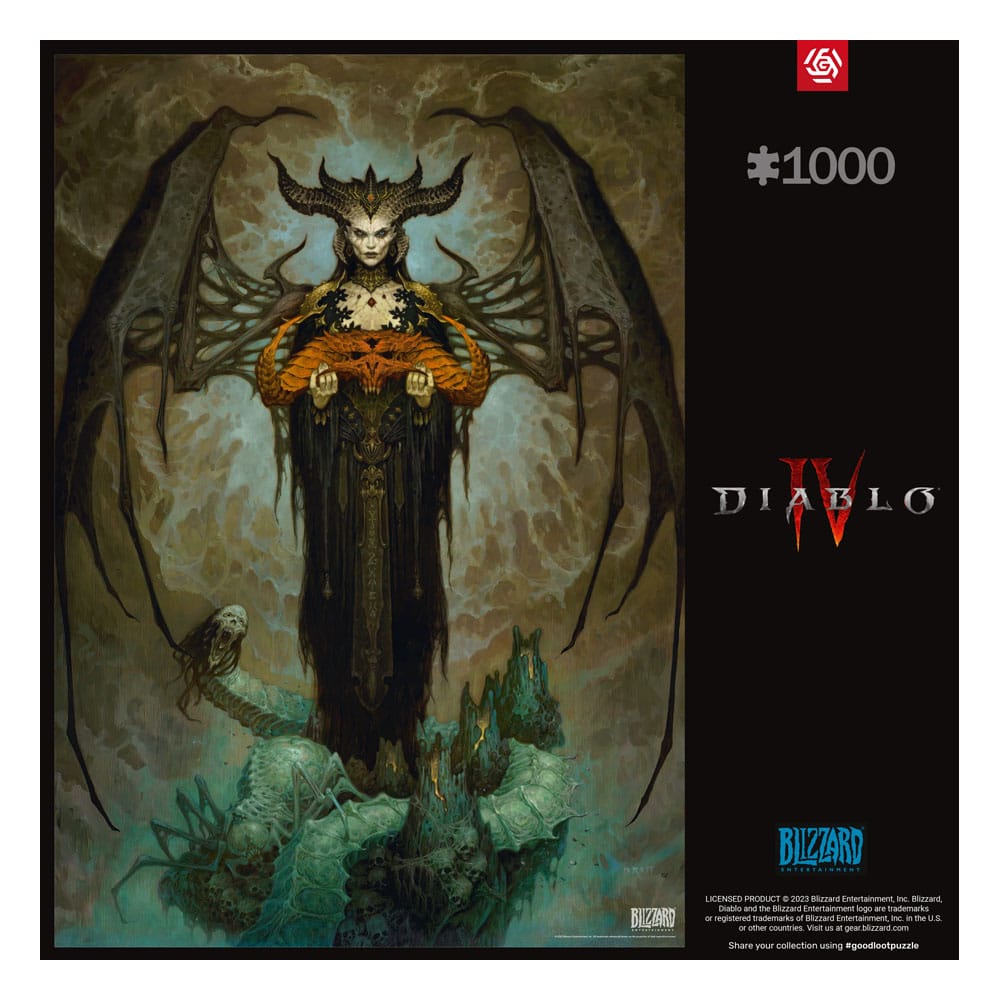 Diablo IV Gaming Puzzle Lilith (1000 Teile)                       - Versand: 5-7 Tage nach Bestellung