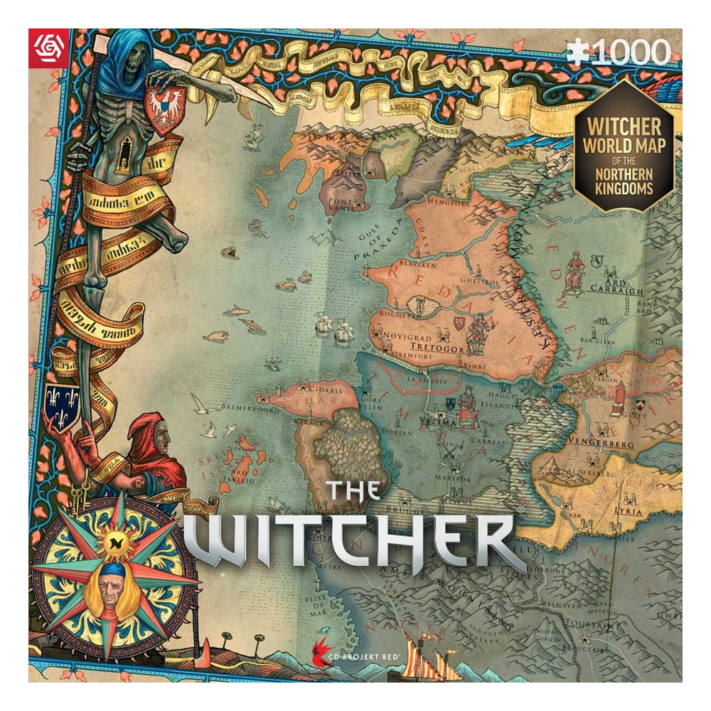The Witcher 3 Gaming Puzzle The Northern Kingdoms (1000 Teile)                          - Versand: 5-7 Tage nach Bestellung