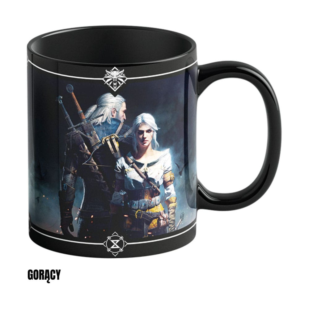 The Witcher III: Wild Hunt Tasse mit Thermoeffekt Geralt & Ciri 480 ml - Versand: 5-7 Tage nach Bestellung