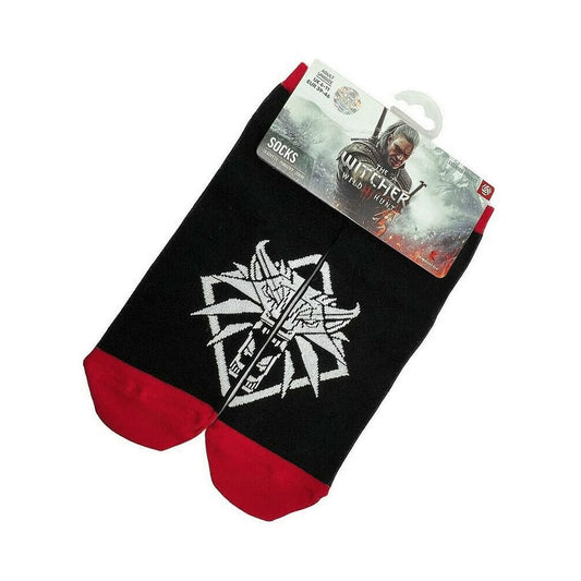 The Witcher III: Wild Hunt Sneaker Socken (Größe 39-46) Wolf - Versand: 5-7 Tage nach Bestellung