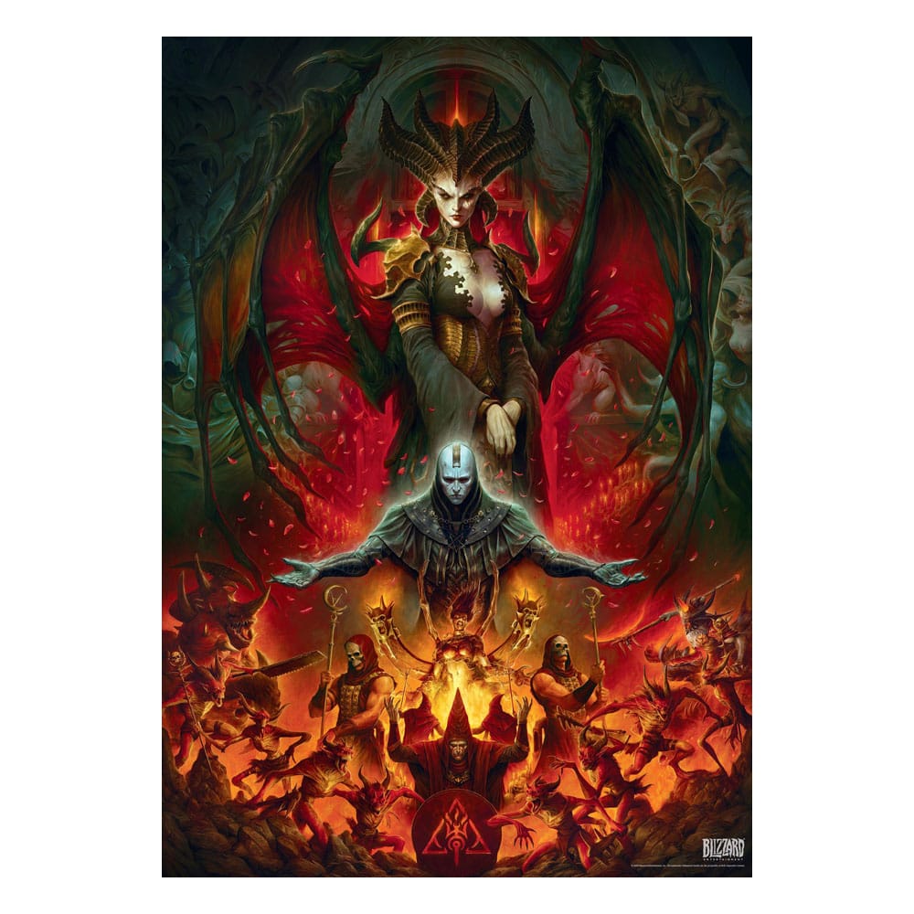 Diablo IV Gaming Puzzle Lilith Composition (1000 Teile)                        - Versand: 5-7 Tage nach Bestellung