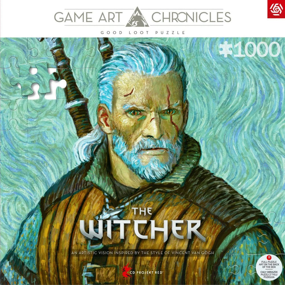 The Witcher III: Wild Hunt Game Art Chronicles Puzzle Geralt inspired by Vincent van Gogh (1000 Teile)                          - Versand: 5-7 Tage nach Bestellung