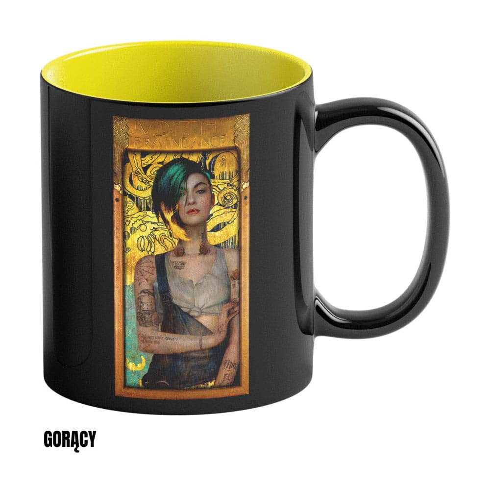 Cyberpunk 2077 Game Art Chronicles Tasse mit Thermoeffekt Judy inspired by Gustav Klimt 450 ml  - Preorder - ETA: 15.11.2025
