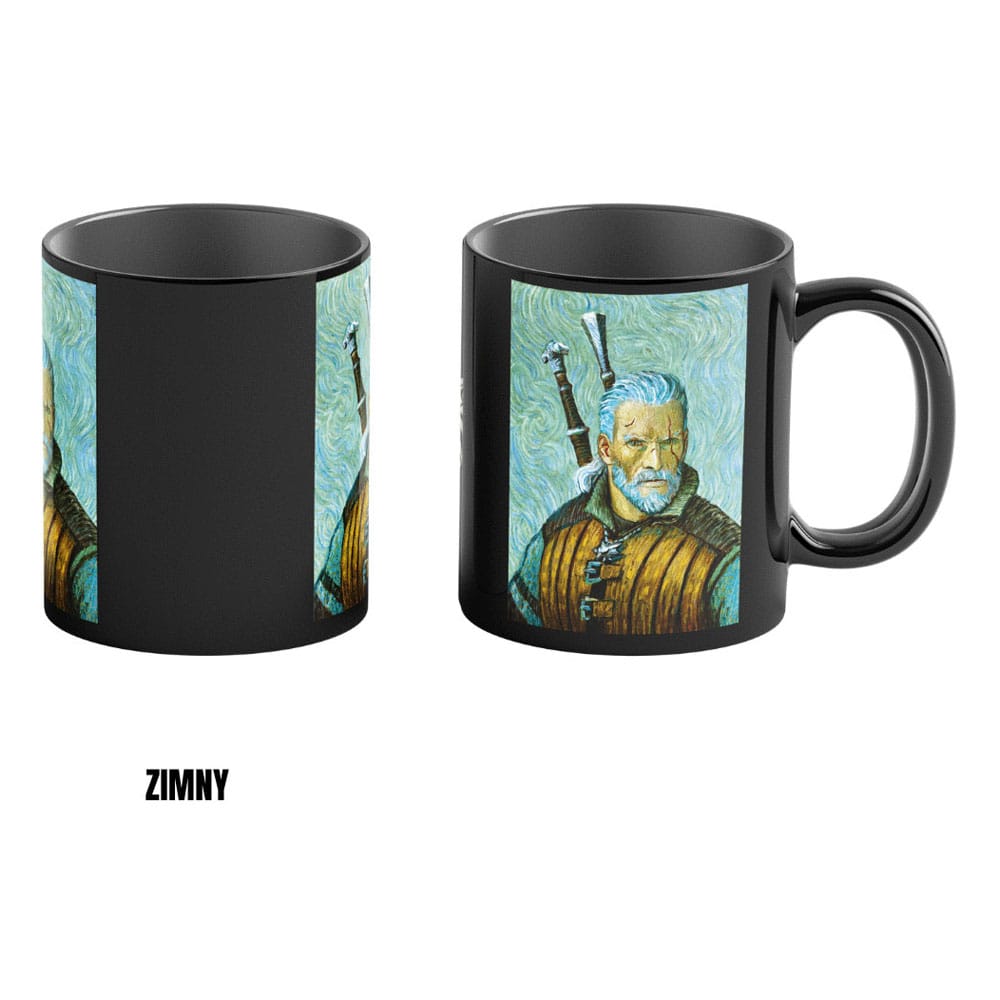 The Witcher III: Wild Hunt Game Art Chronicles Tasse mit Thermoeffekt Geralt inspired by Vincent van Gogh  450 ml  - Versand: 5-7 Tage nach Bestellung
