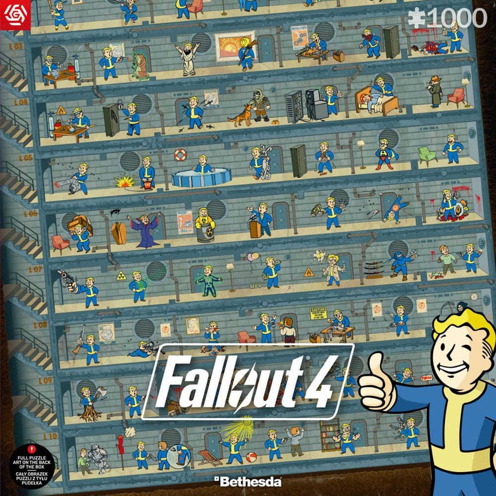 Fallout 4 Puzzle Perk Poster (1000 Teile)                                 - Versand: 5-7 Tage nach Bestellung